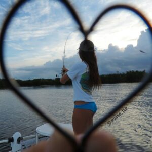 Jessica loves fishing for Redfish with best friend Haley