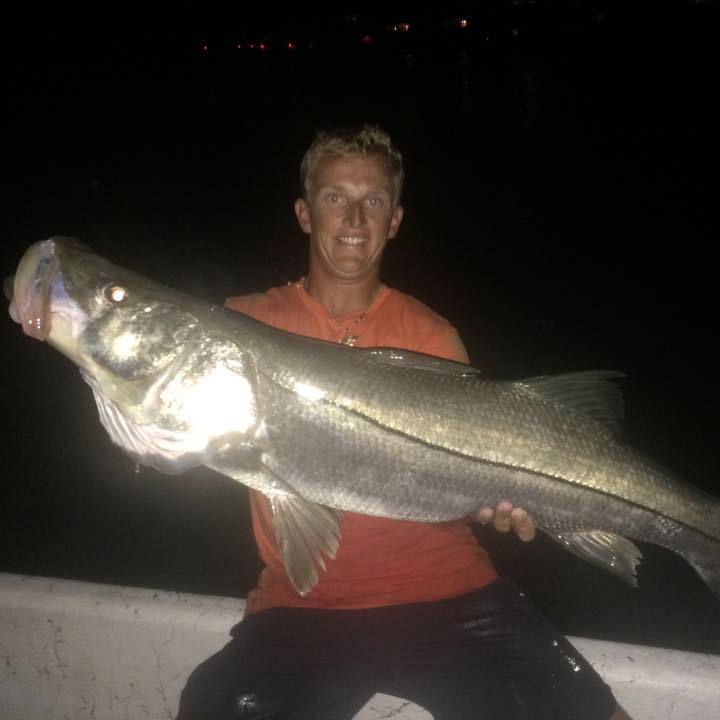 Capt. Billy Alstrom with a Huge Sarasota, FL Snook