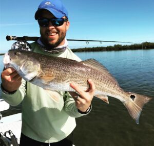 Stuck a New Year’s Piggy on fly @239flies #mosquitolagoon #skifflife #tailingred…