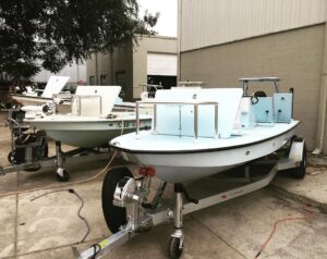 Ice blue, guide green, or Matterhorn white, which @eastcapeskiffs skiff color wo…
