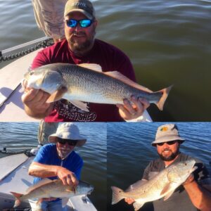 Jeff, Brent, and Phauf had a blast catching redfish, sea trout, black drum, and …