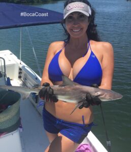 I thought it was a snook at first, then I realized it was a baby shark! They usu…