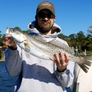 Awesome day with  I caught this citation speckled trout and released it to swim …