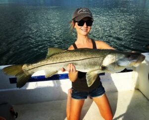 Emily with a beastly snook!
