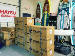 Tohatsu Outboards now in stock! 2.5hp-20hp. 25hp-250hp by special order. Made in