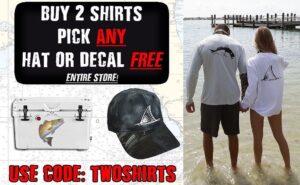 Our Best Quality Fishing Shirts at Great Prices…buy 2 Shirts, pick ANY hat or de…