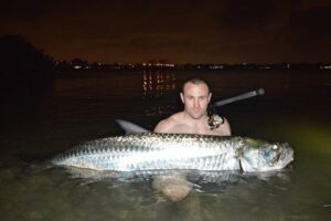 Andrew with a MONSTER Tarpon