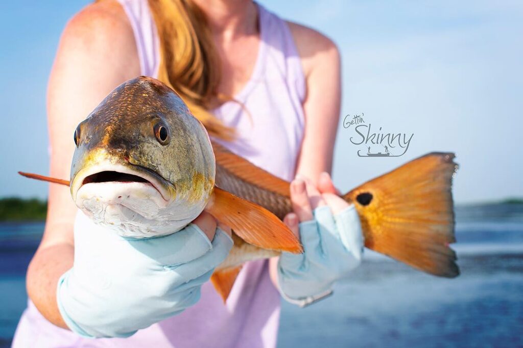 Hello Monday! with a nice slot redfish! Hope everyone has a great week!!