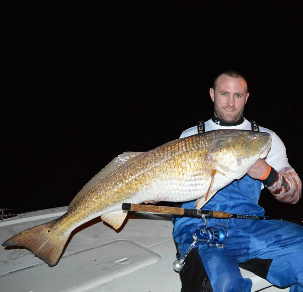 Throw back to this pig weighed in at 40lbs and caught on a  6 inch soft bait.