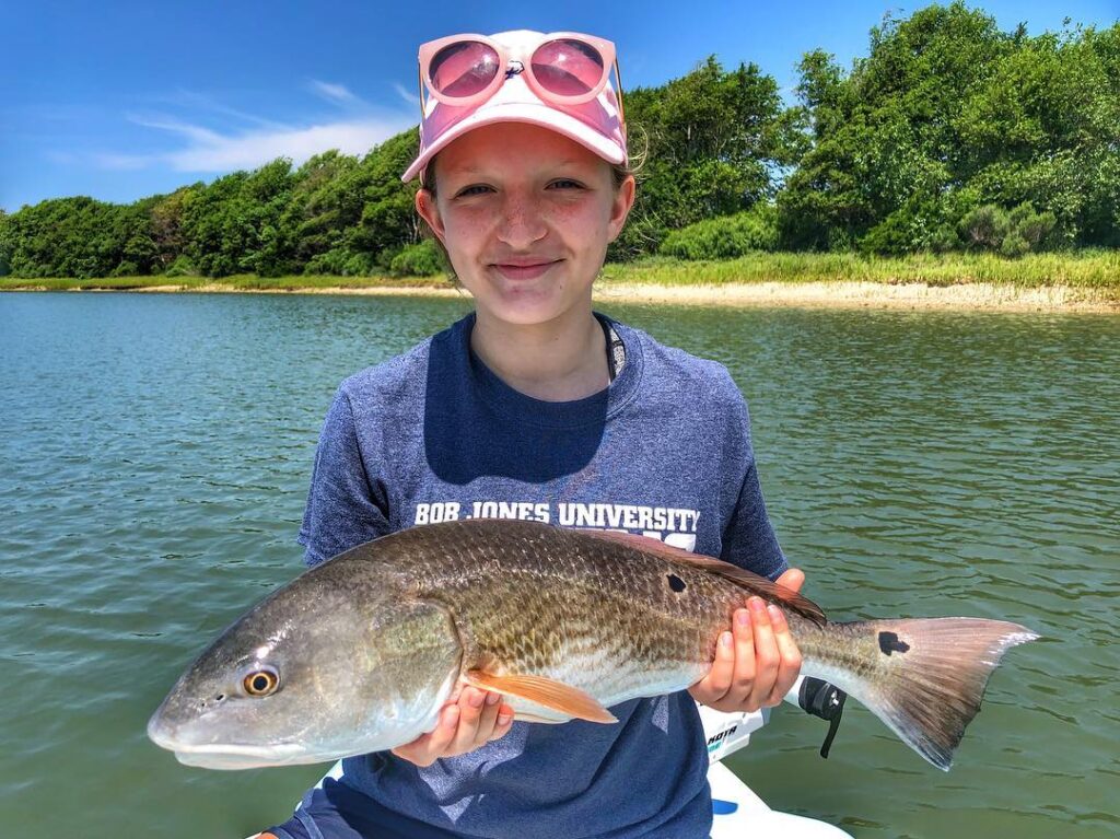 This girl knows her way around a rod & reel! Great day with her today. 21 fish
