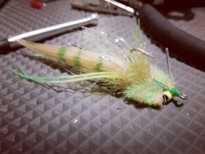 Been tying up a few different colors of this Kwan variant we call the Texas Toad
