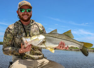 Snook on the flats = stoked .
.