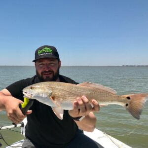 another nice red  caught Mon!  first time fishing for him in texas he was visiti