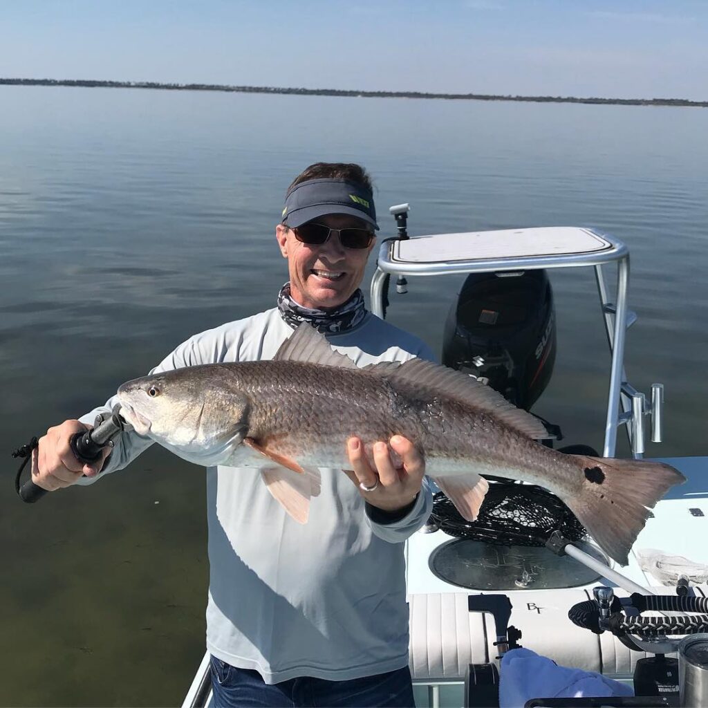 Joe drove over from for the day to put the smack down on some redfish