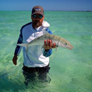 The unhappiest I have ever been after catching a bonefish. This guy ate my fly r