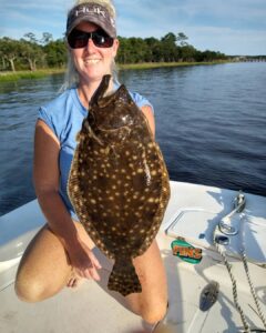 Quick limit of Flounder on the rising tide tonight. Left the dock at 430pm, back