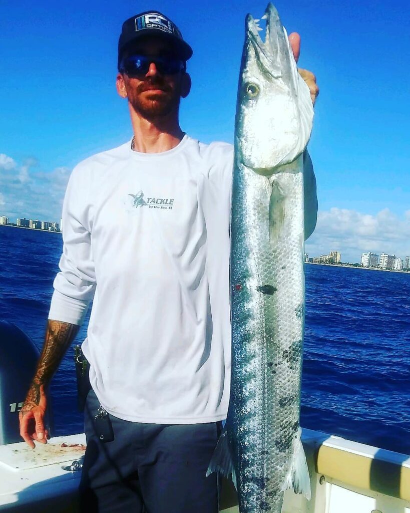 Great day on the water with got a nice barracuda . had me covered this time!
.