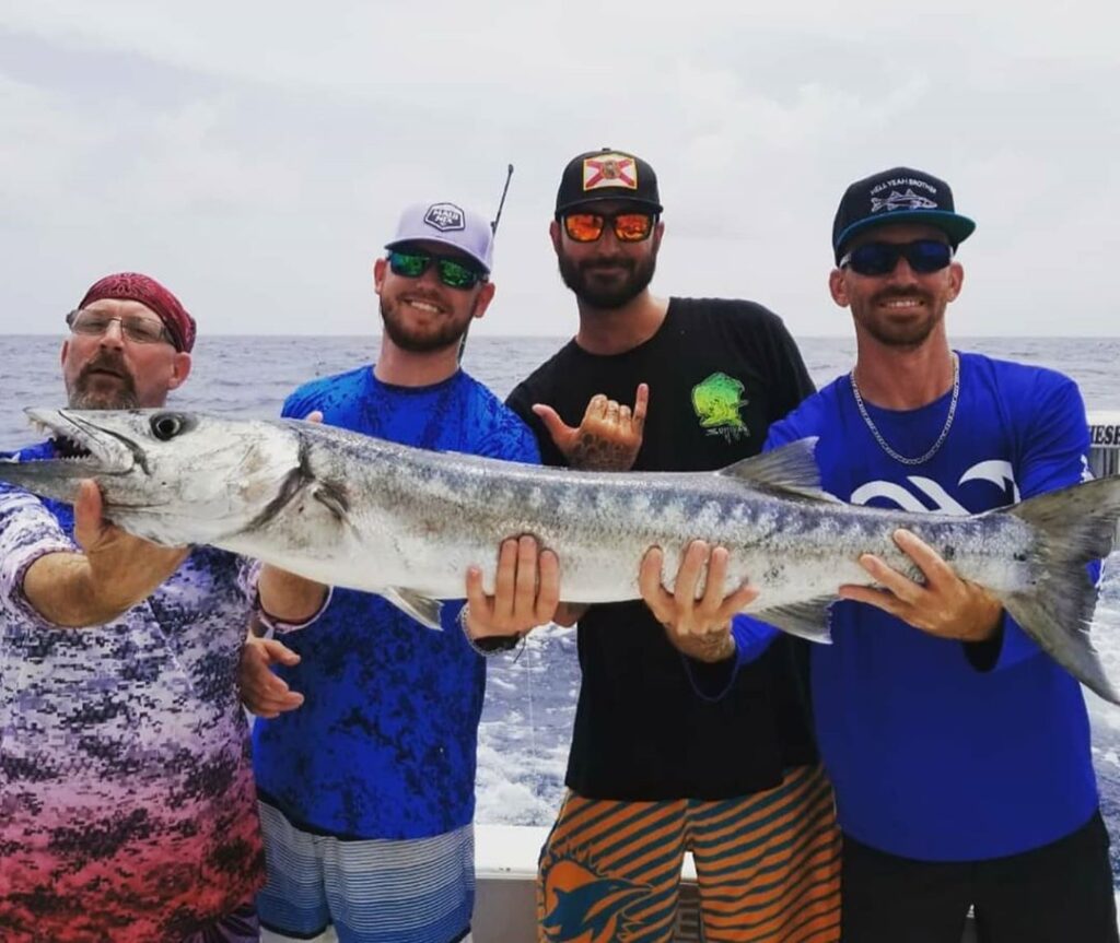 Fun day out with for my brothers b day . Thanks for reeling this monster cuda