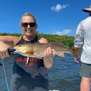 The redfish bite was hot today!!!