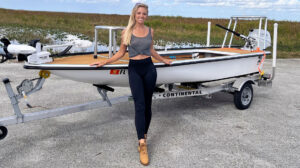 Erica making waves with South Dade Skiffs