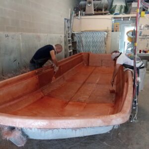 My new  20ft skiff is coming along nicely. Can’t wait to see her finished with t